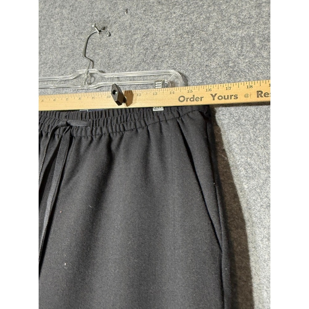Gap Women Black Wool Blend Jogger Pants Size 12 Long Elastic Waist 534396-03 - Picture 4 of 9